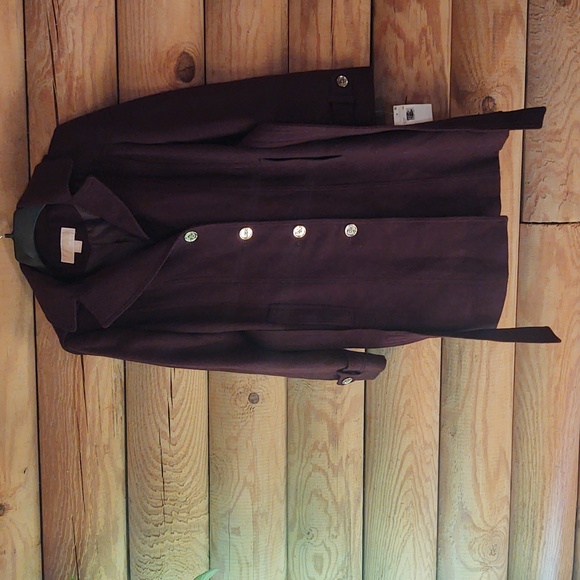 Women's Michael Michael Kors Size Small Wine Color NWT Heavy Hooded Casual Coat - Picture 5 of 6